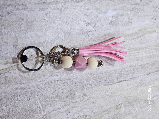 Beaded Bar Keychain