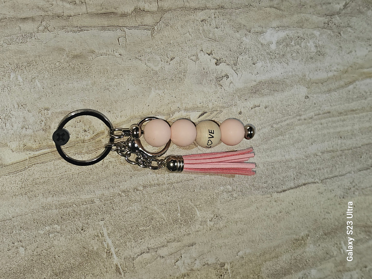 Beaded Bar Keychain