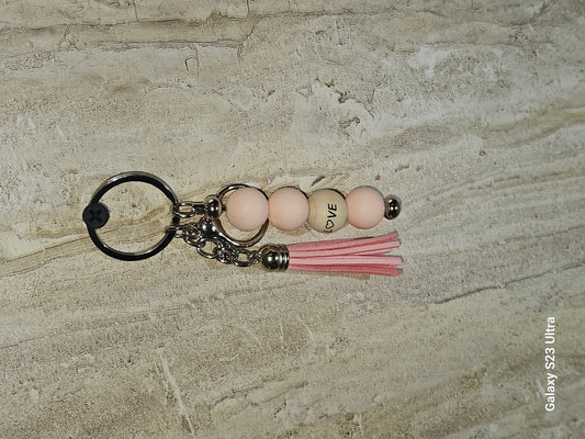 Beaded Bar Keychain