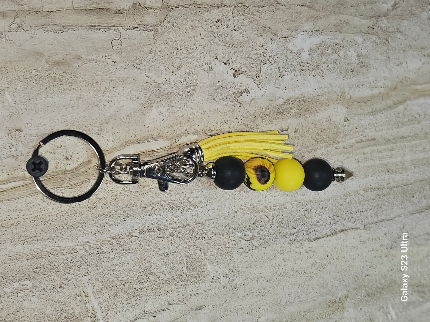 Beaded Bar Keychain