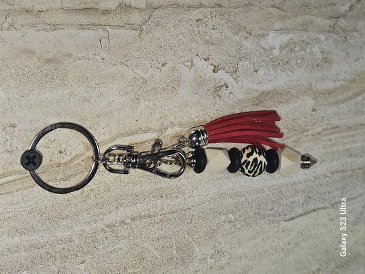 Beaded Bar Keychain