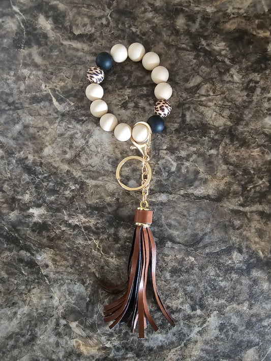 Beaded Wristlet Keychain