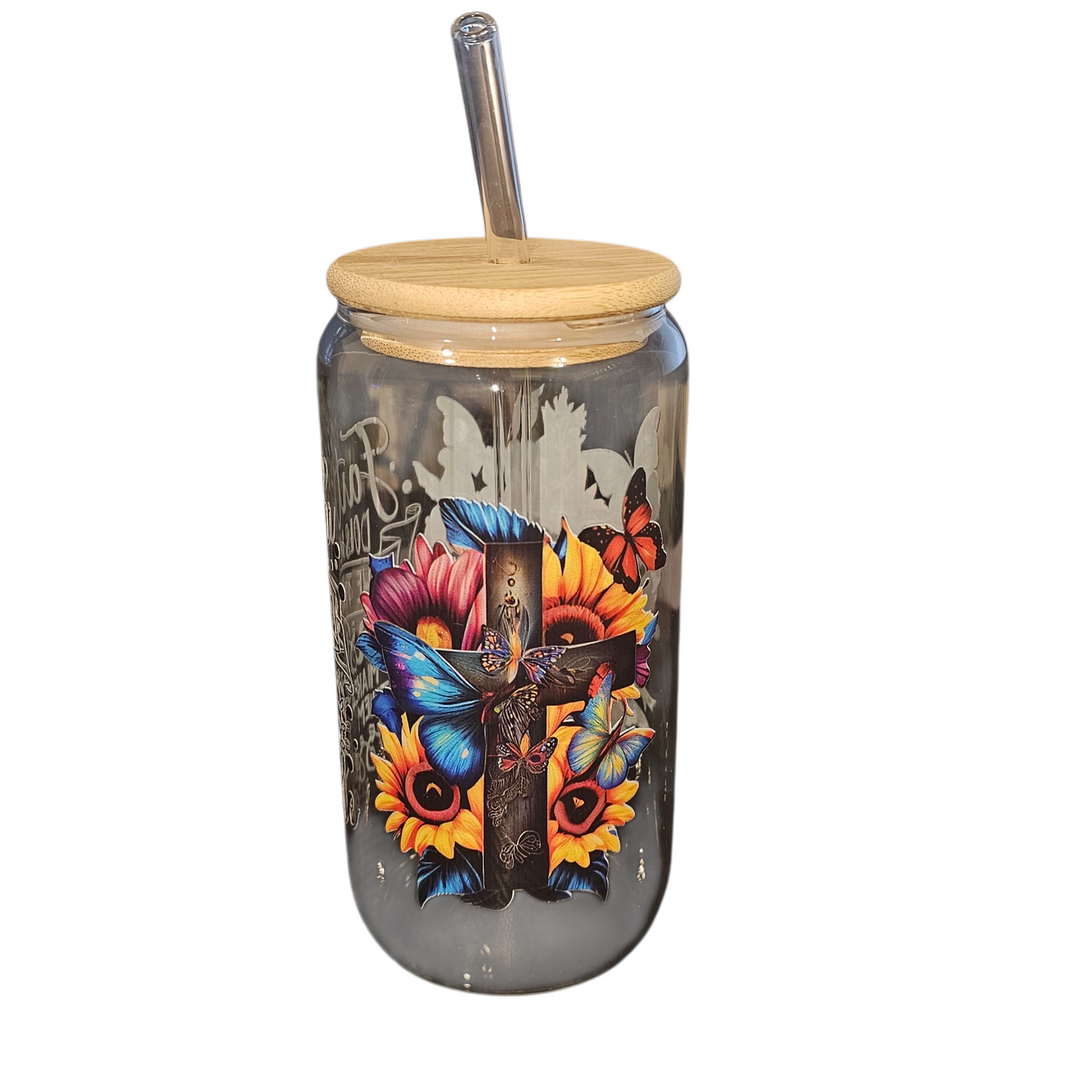 Glass Can "Faith"