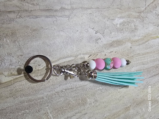 Beaded Bar Keychain