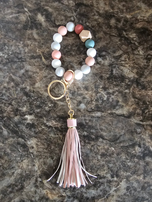 Beaded Wristlet Keychain