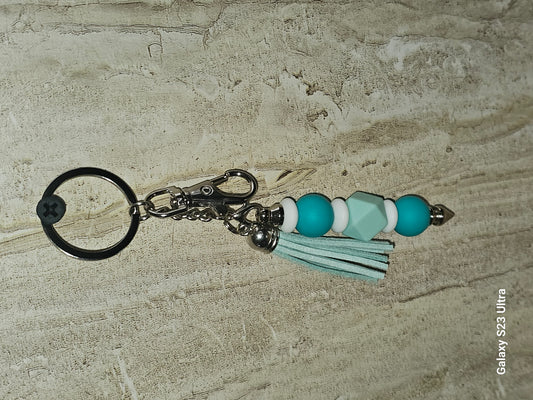 Beaded Bar Keychain