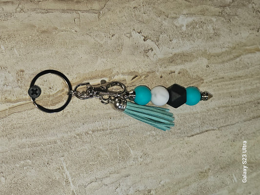 Beaded Bar Keychain