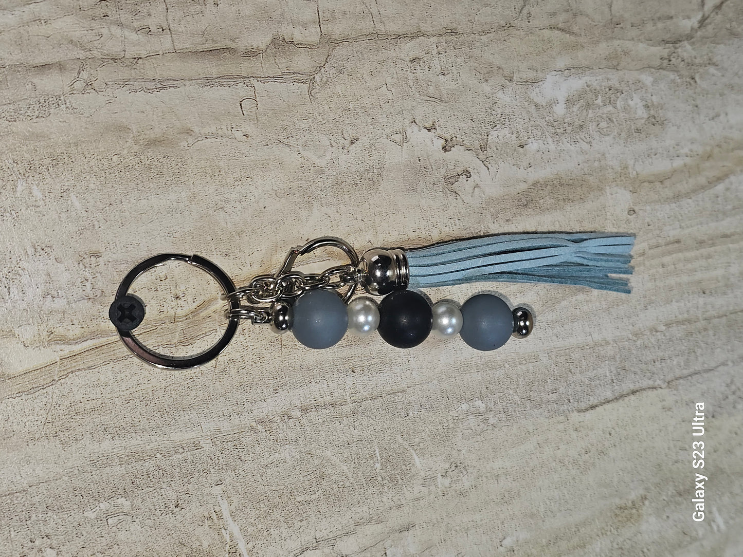 Beaded Bar Keychain