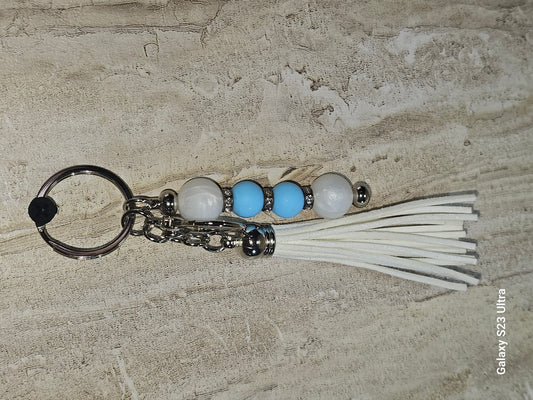 Beaded Bar Keychain