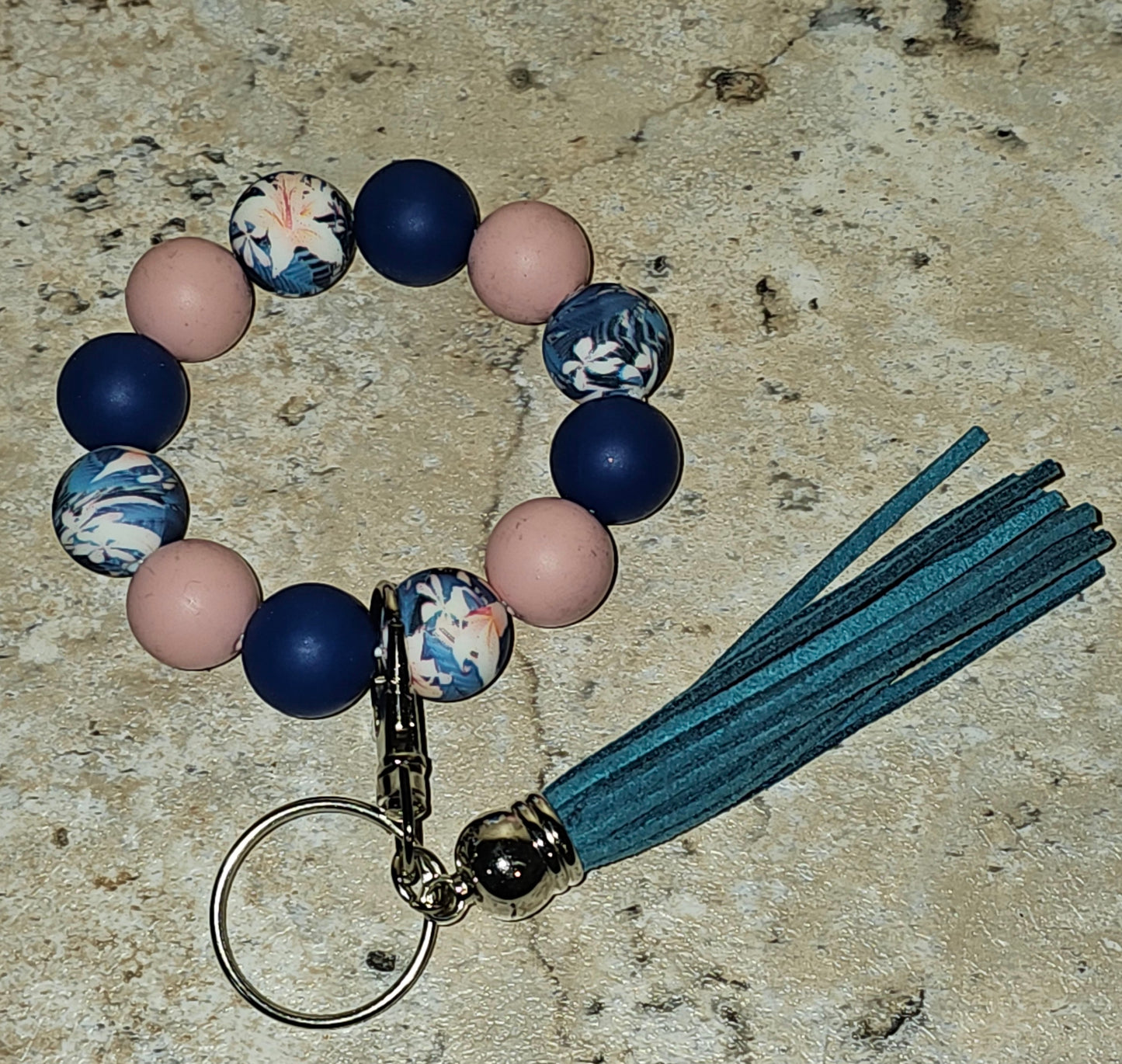 Beaded Wristlet Keychain