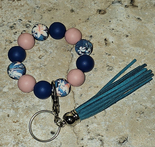 Beaded Wristlet Keychain