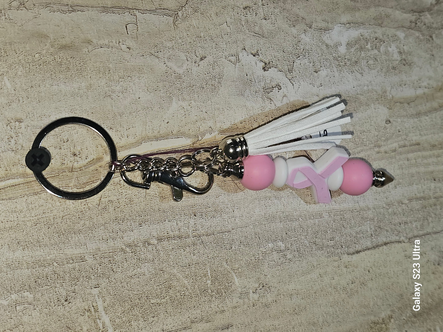 Beaded Bar Keychain