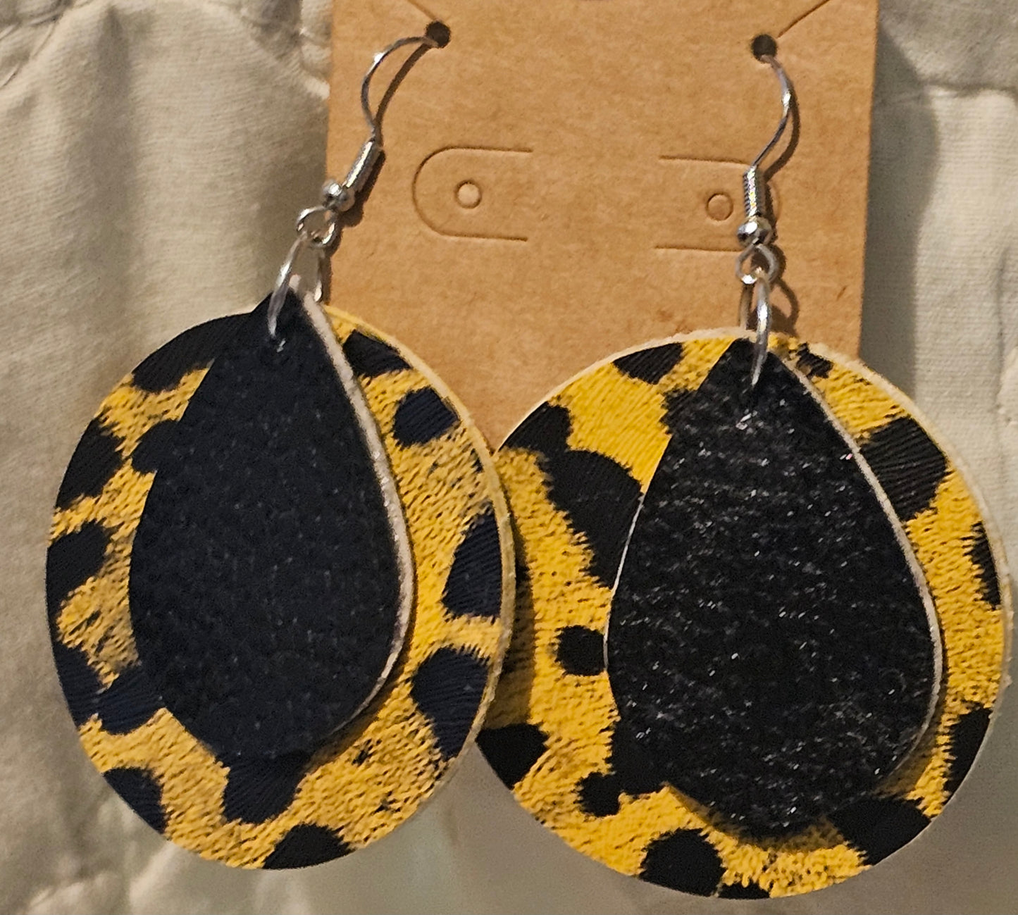 Faux Leather Earrings
