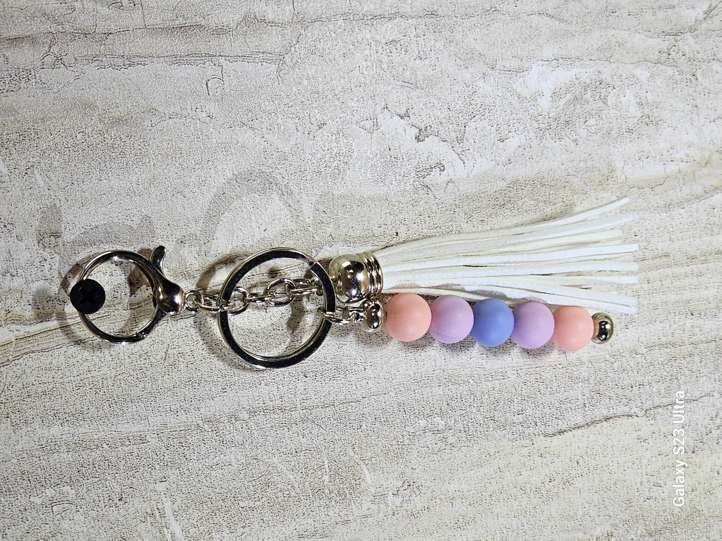 Beaded Bar Keychain