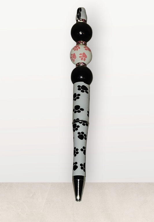 Beaded Fashion Pen-Paw Print Theme 4