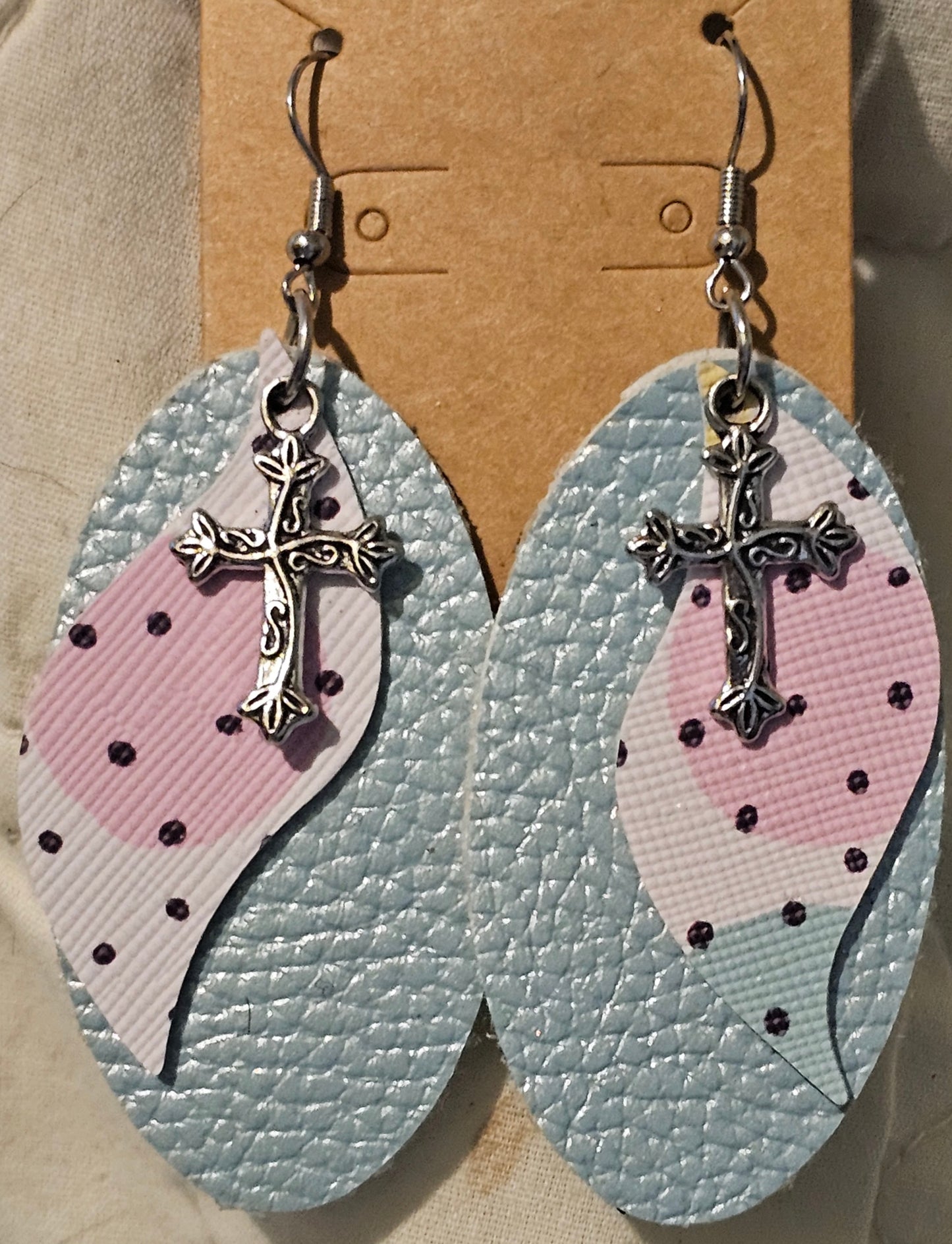 Faux Leather Earrings