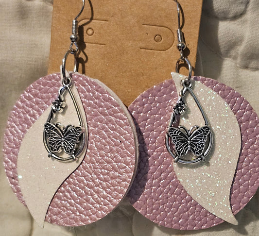 Faux Leather Earrings