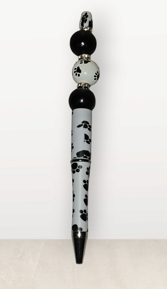 Beaded Fashion Pen-Paw Print Theme 1