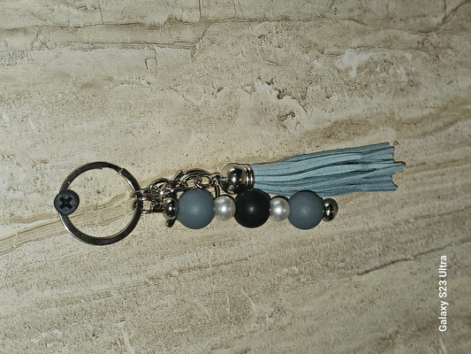 Beaded Bar Keychain
