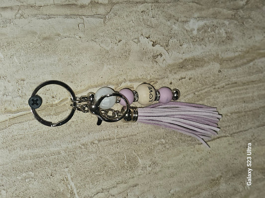 Beaded Bar Keychain
