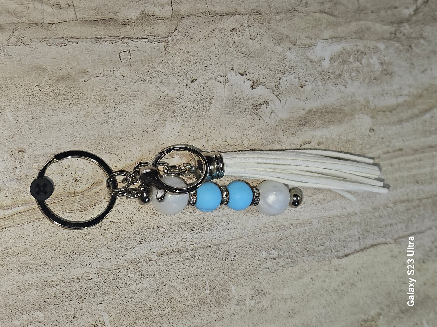 Beaded Bar Keychain