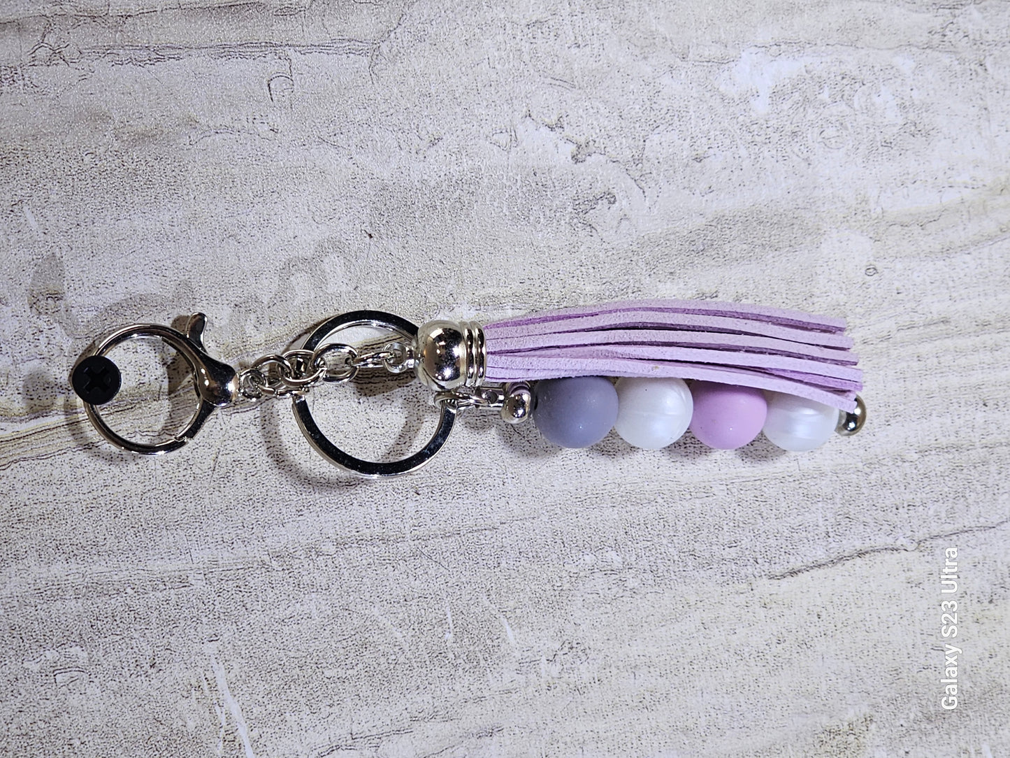 Beaded Bar Keychain