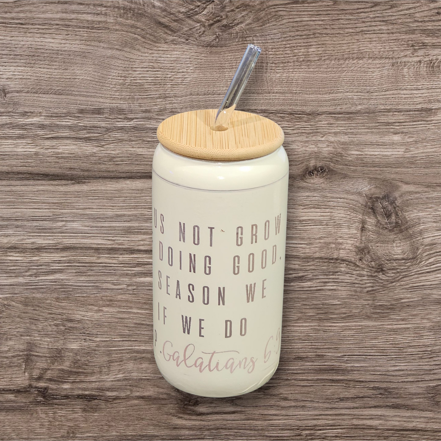 Glass Can- Scripture