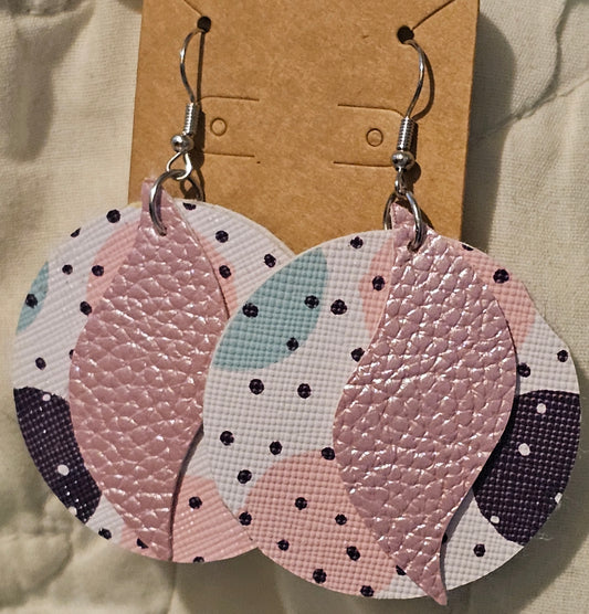 Faux Leather Earrings