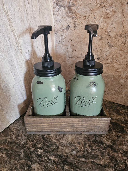 Soap/Lotion Dispenser Set with Crate
