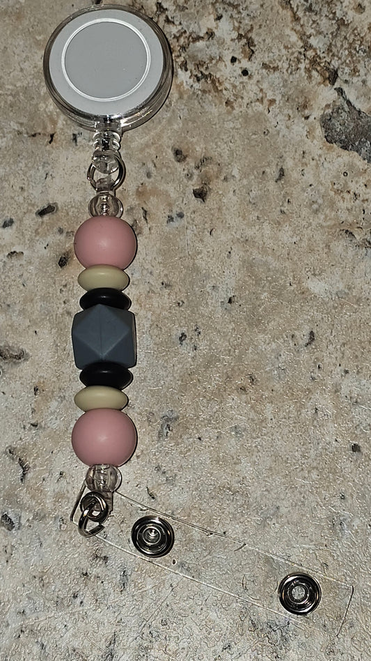 Beaded Badge Reel
