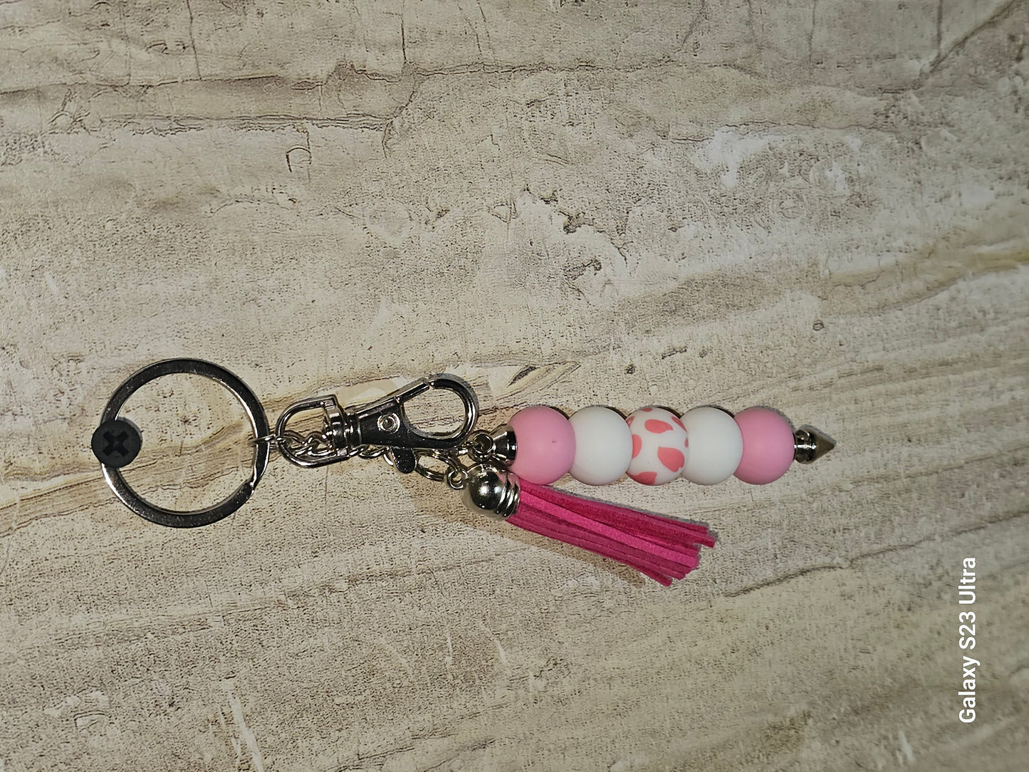 Beaded Bar Keychain
