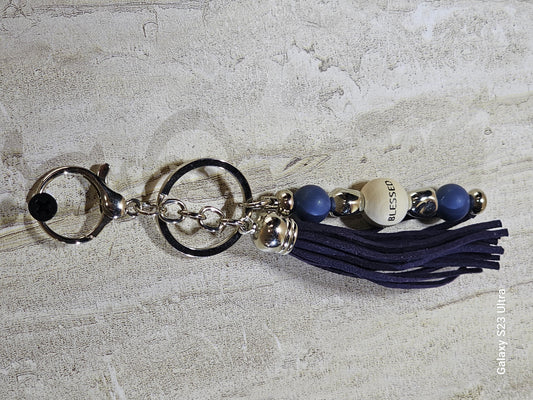 Beaded Bar Keychain
