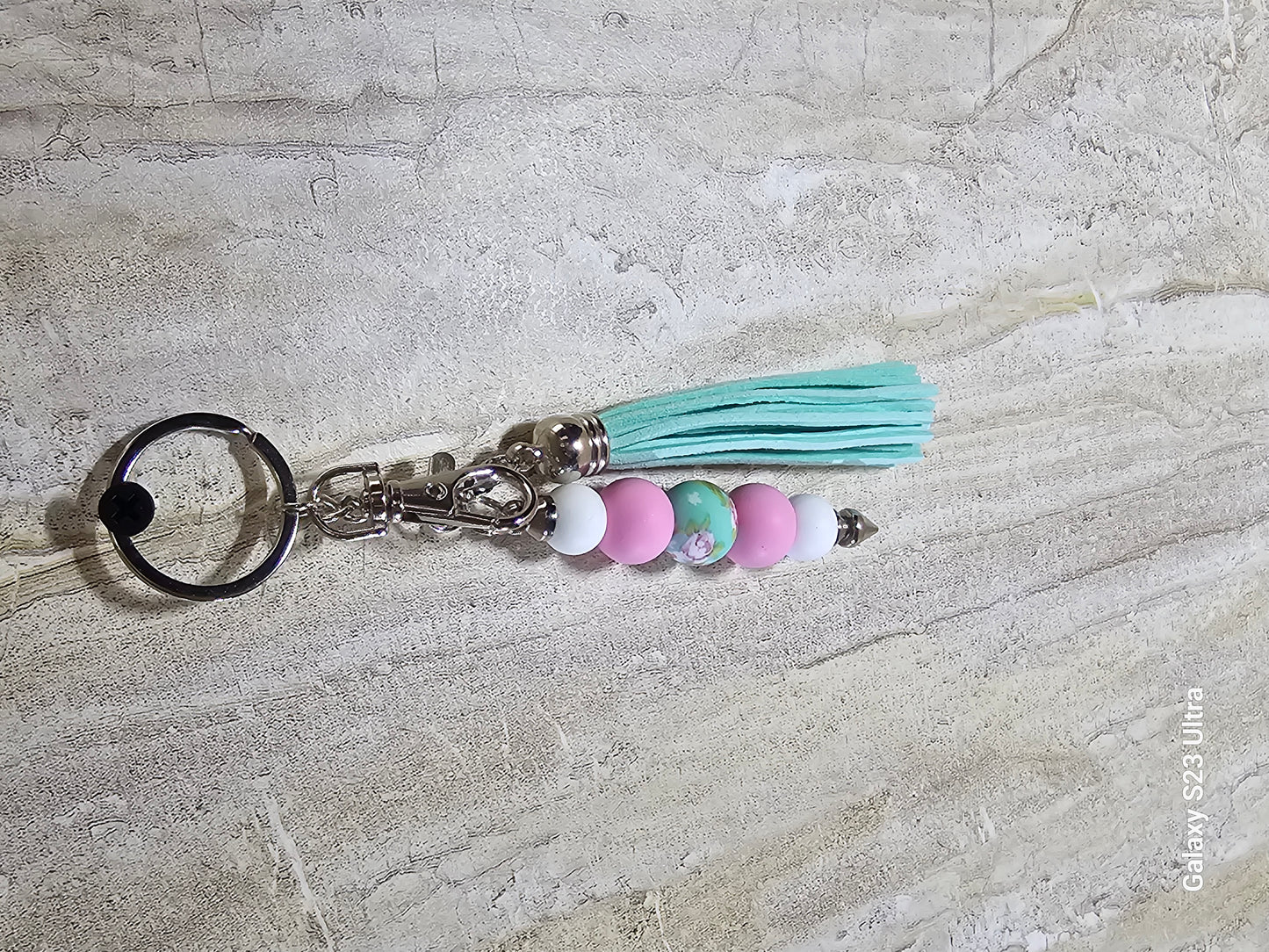 Beaded Bar Keychain