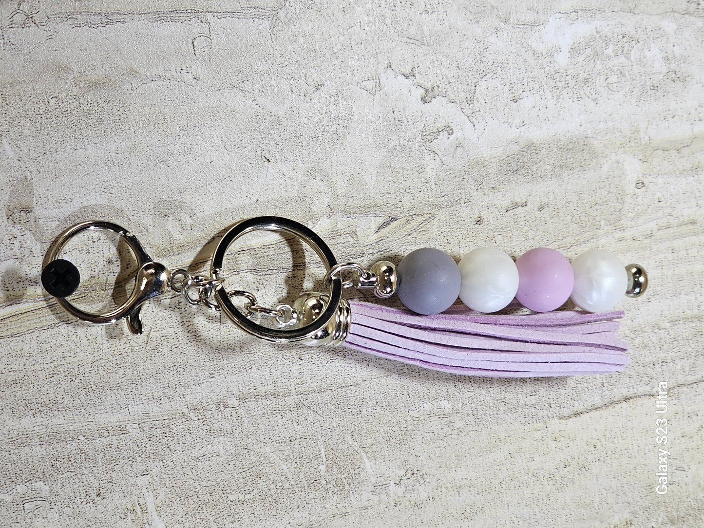 Beaded Bar Keychain