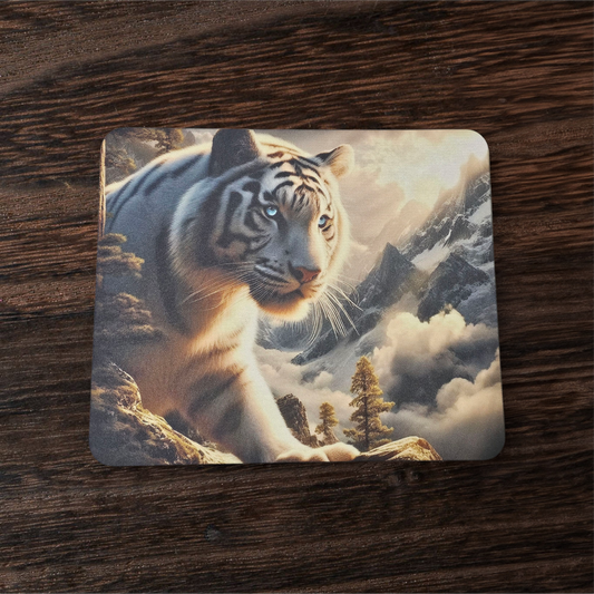 Mouse Pad - White Tiger
