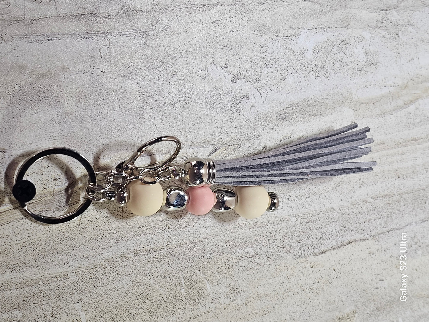 Beaded Bar Keychain