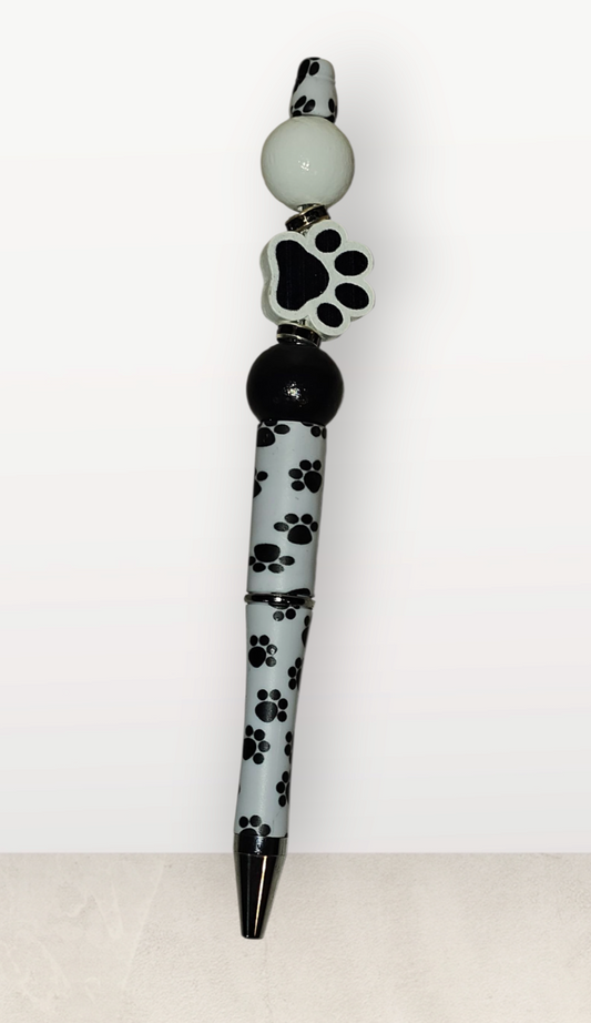 Beaded Fashion Pen-Paw Print Theme 3