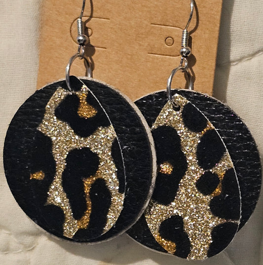Faux Leather Earrings