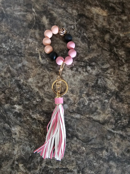 Beaded Wristlet Keychain