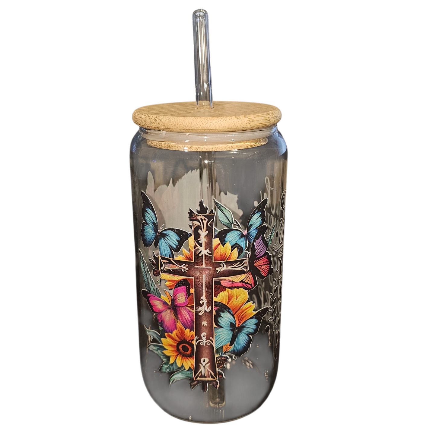 Glass Can "Faith"