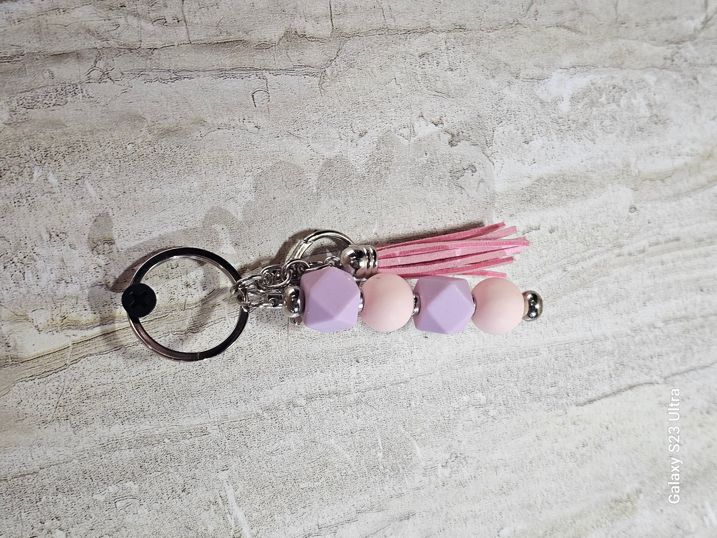 Beaded Bar Keychain