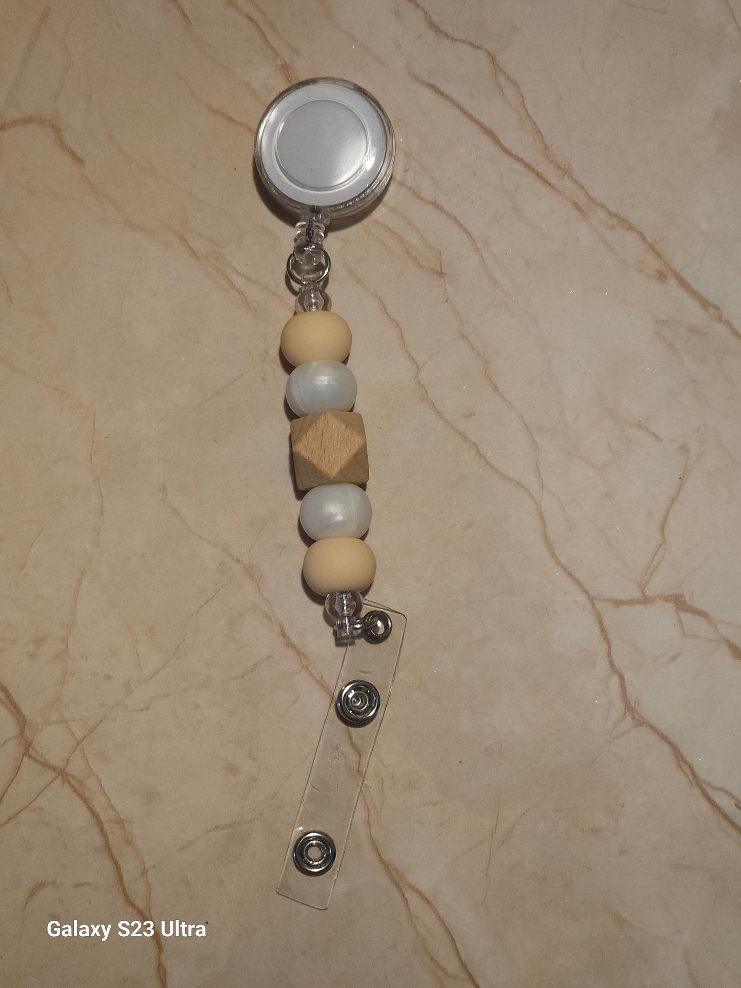 Beaded Badge Reel