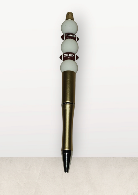 Beaded Fashion Pen-Football
