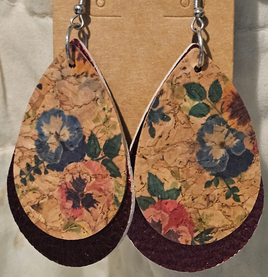 Faux Leather Earrings