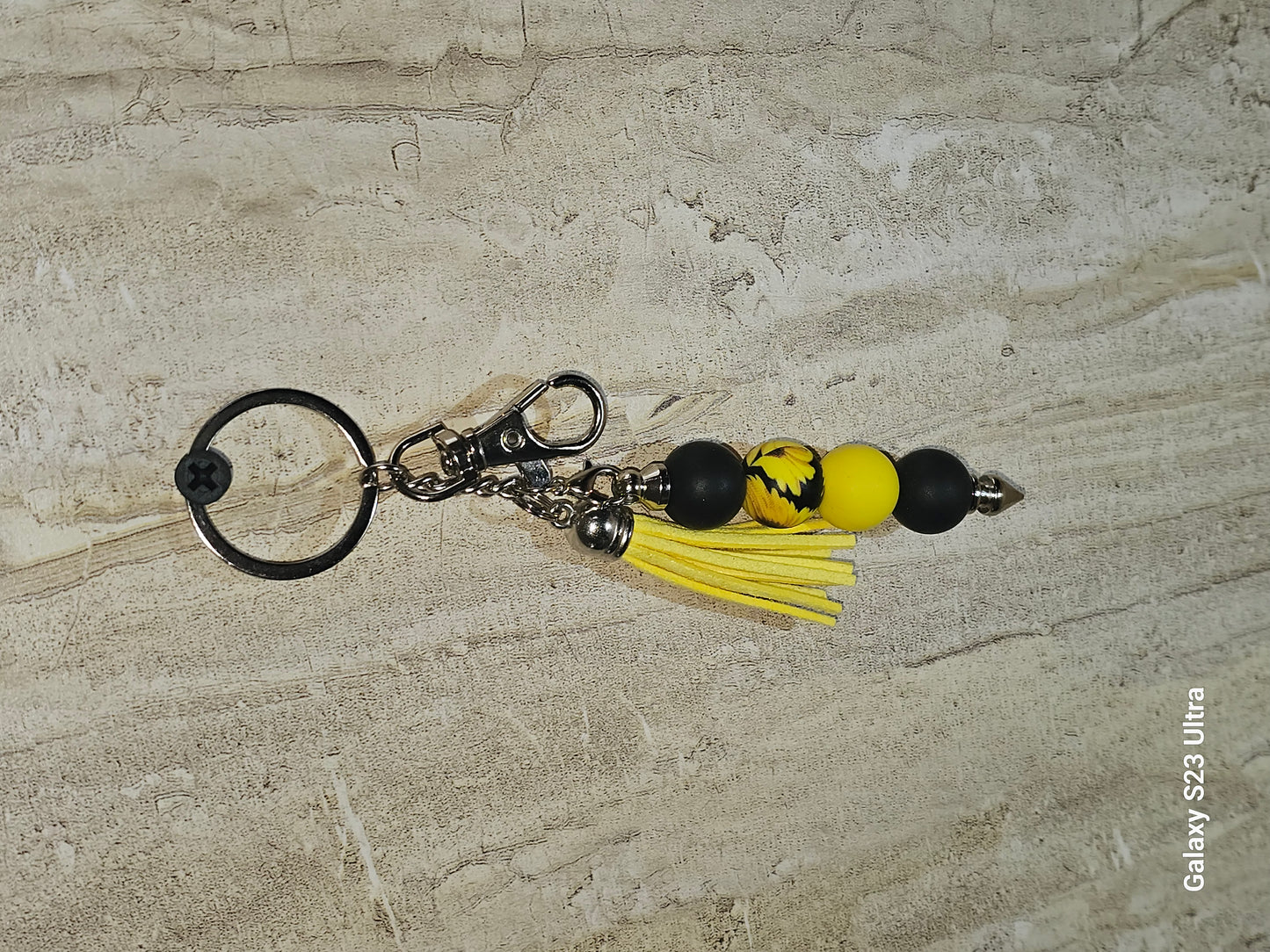 Beaded Bar Keychain