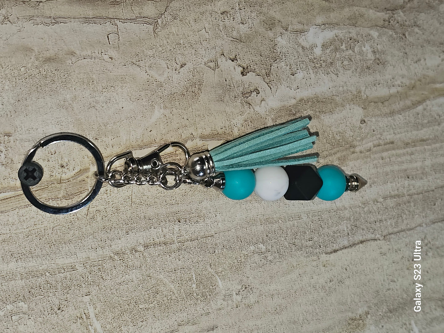 Beaded Bar Keychain