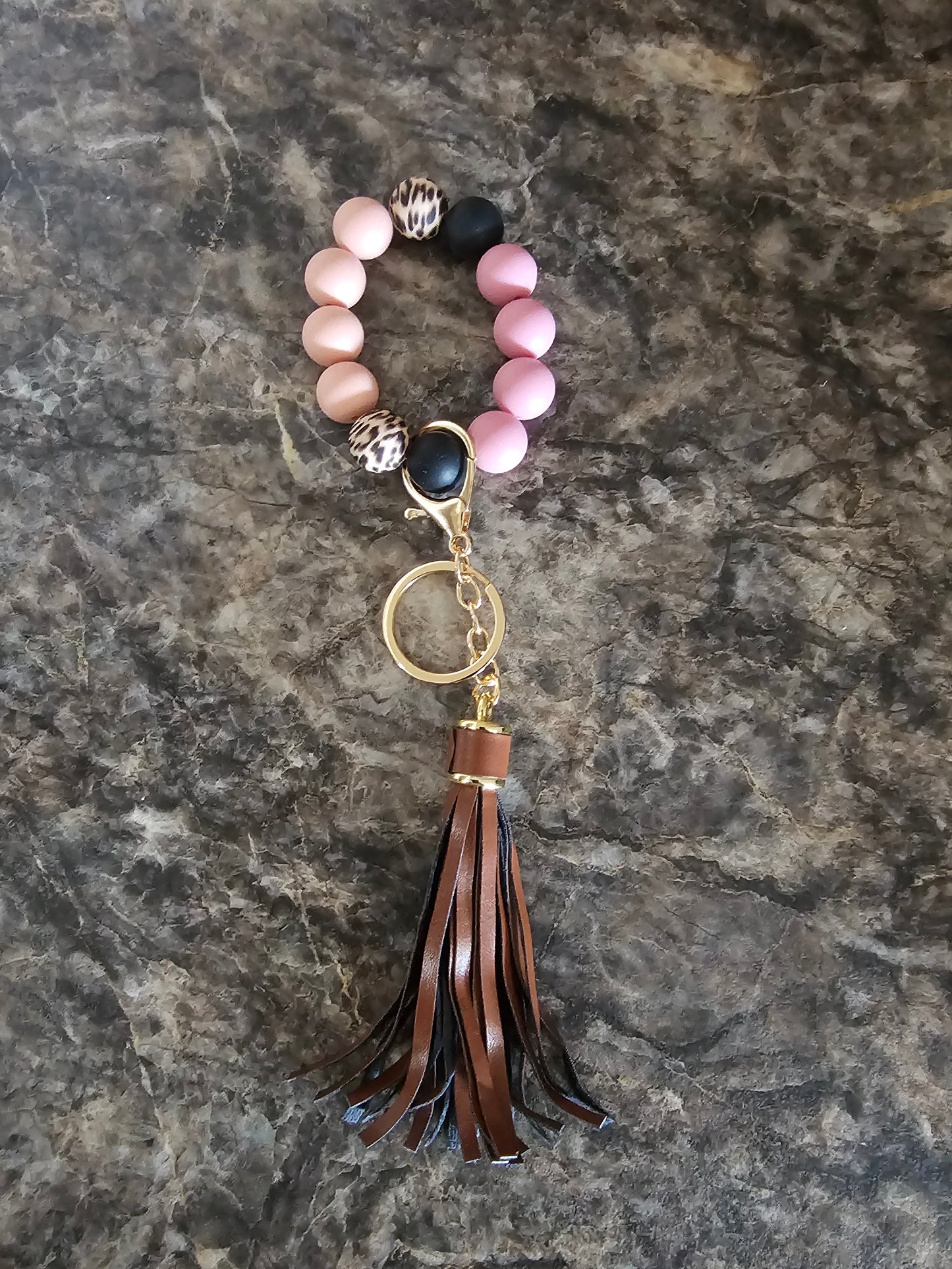 Beaded Wristlet Keychain