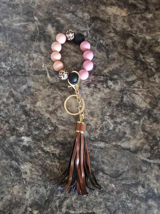 Beaded Wristlet Keychain