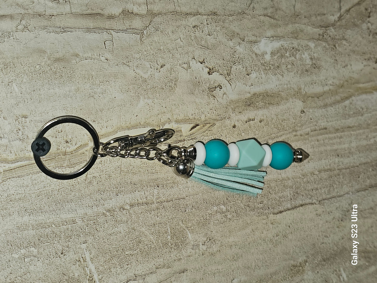 Beaded Bar Keychain