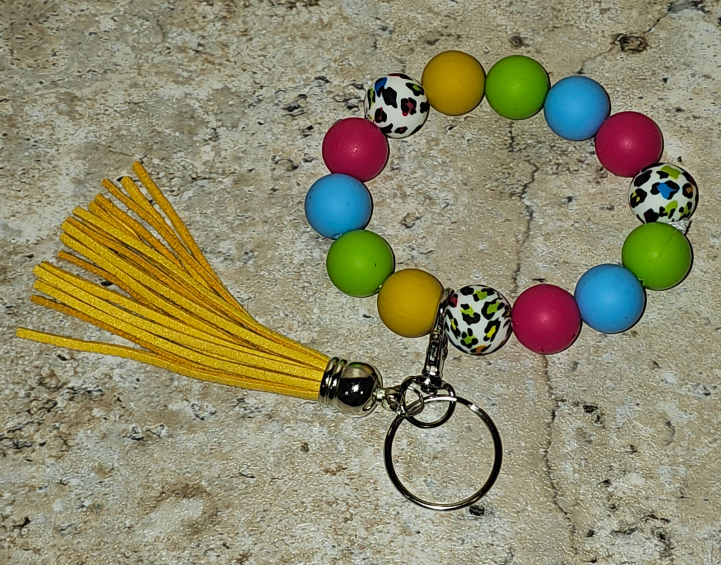 Beaded Wristlet Keychain
